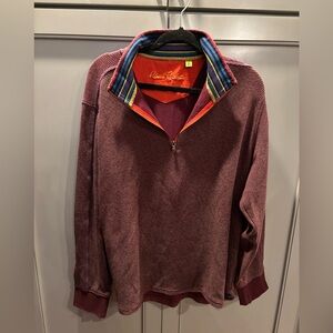 Robert Graham 1/4 zip Pullover sz XL